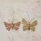 Hello Honey® 2 Pack 7" Butterfly Handmade Mango Wood Bead and Bamboo Ornaments